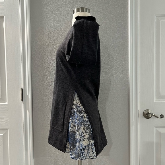 ❗️3/$20❗️Logo Lounge by Lori Goldstein French Terry Top Chiffon Godets - Picture 5 of 10